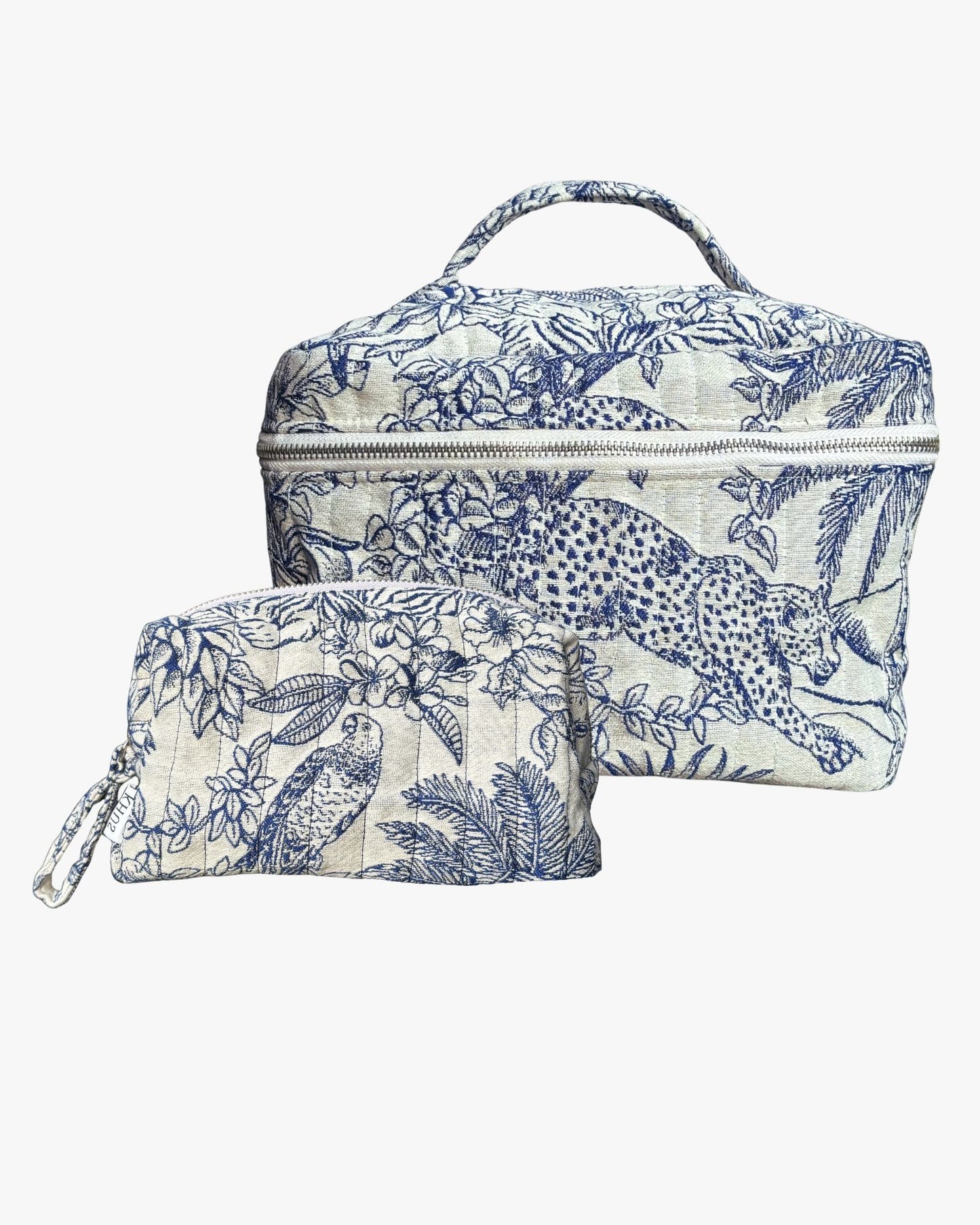 TROPICS IN BLUE VANITY & POUCH SET